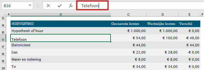 Huishoudboekje maken in Excel | SeniorWeb
